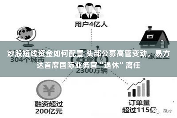 炒股短线资金如何配置 头部公募高管变动，易方达首席国际业务官“退休”离任