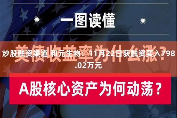 炒股融资渠道 和元生物：11月22日获融资买入798.02万元