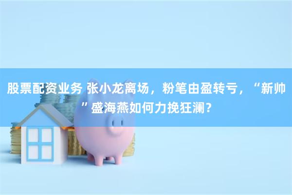 股票配资业务 张小龙离场，粉笔由盈转亏，“新帅”盛海燕如何力挽狂澜？